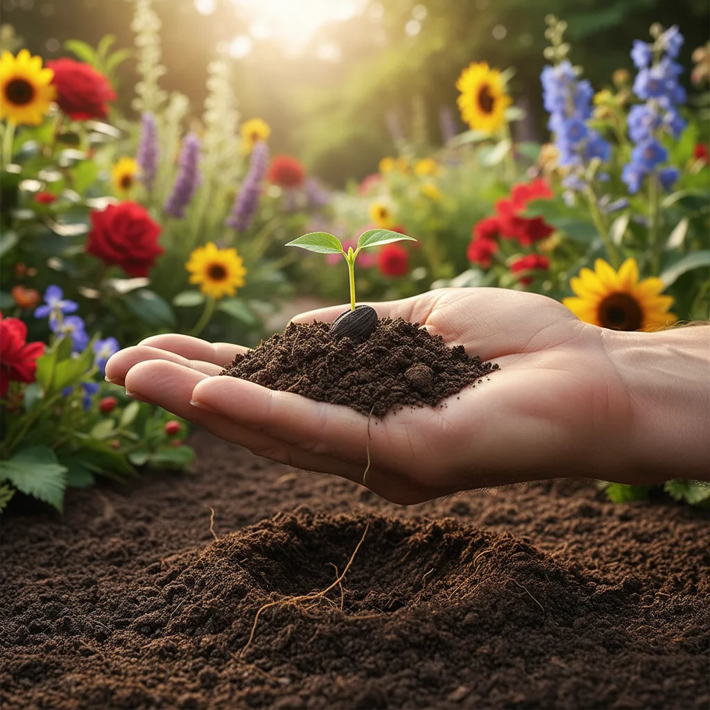 Seedling growing, representing continuous learning and growth