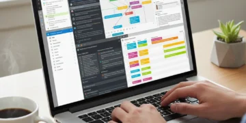 Master Digital Note-Taking: Organize Information 50% Faster in 2026 Person typing on laptop with digital note-taking apps