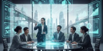 Future-Proof Your Career: Essential Skills for the 2026 U.S. Job Market Professionals collaborating in a modern, tech-enabled office, embodying future career skills.