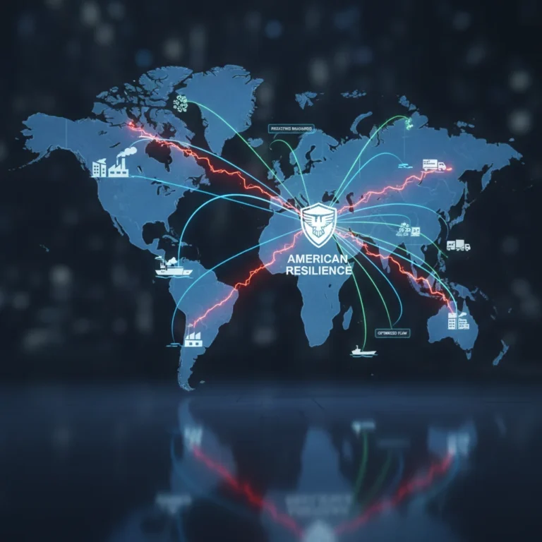 Global supply chain network with resilient connections for U.S. businesses