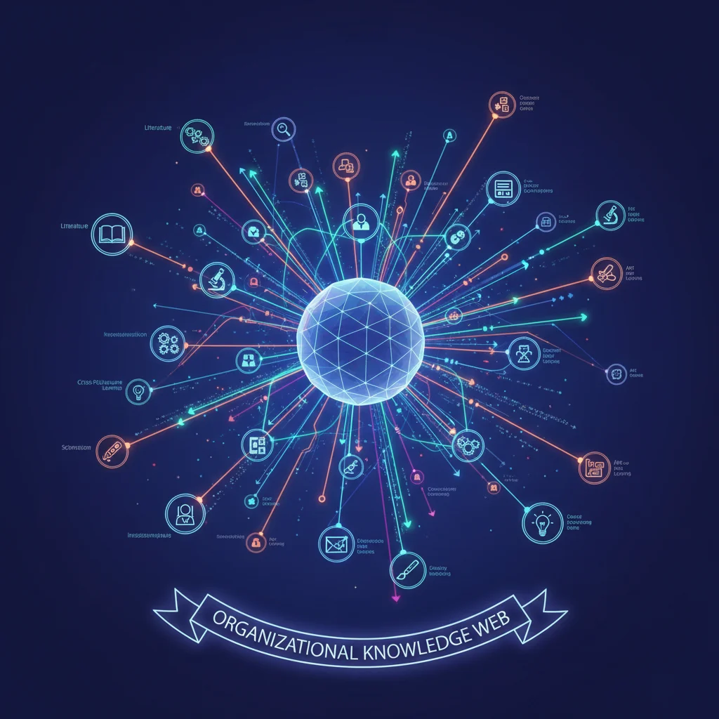 Abstract digital network representing interconnected ideas and cross-disciplinary learning