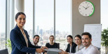 Mastering Delegation: Free Up 5 Hours Weekly in 2026 Professional woman delegating tasks to a team member in an office setting, symbolizing efficient workflow.