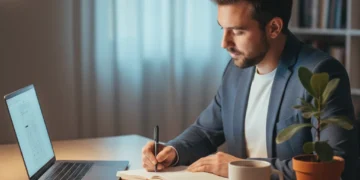 Mastering Self-Assessment: Unlock Growth with 2 Hours Weekly Reflection Person reflecting on weekly self-assessment in a calm setting