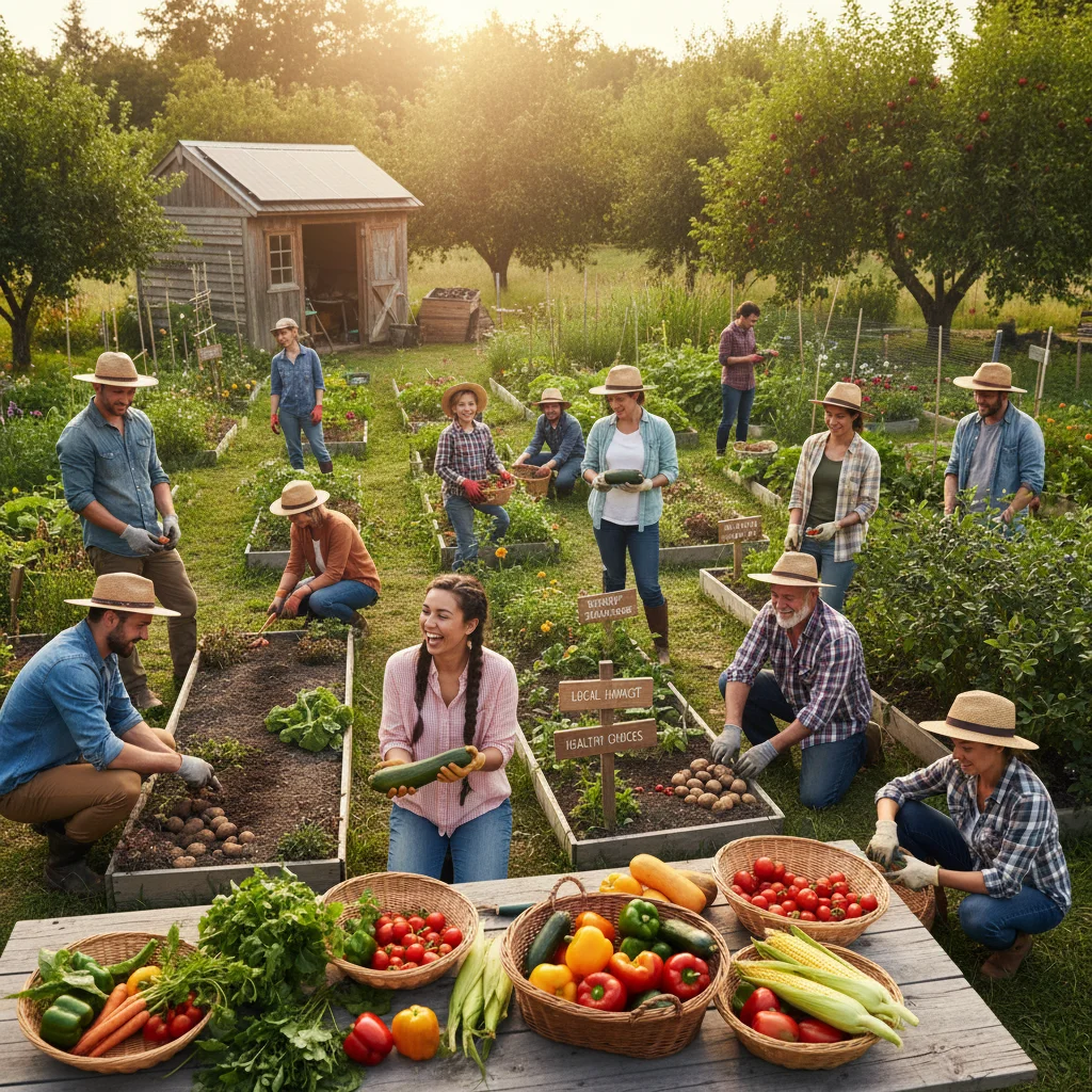 Consumers engaging in sustainable practices and supporting local, ethical businesses