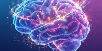 Abstract neural network representing neuroscience discoveries and innate curiosity